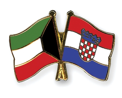 Fahnen Pins Kuwait Kroatien