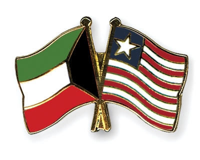 Fahnen Pins Kuwait Liberia