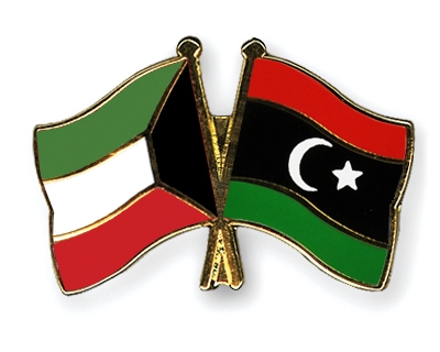 Fahnen Pins Kuwait Libyen