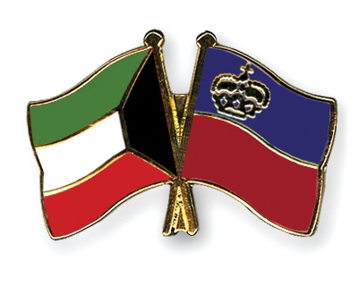 Fahnen Pins Kuwait Liechtenstein