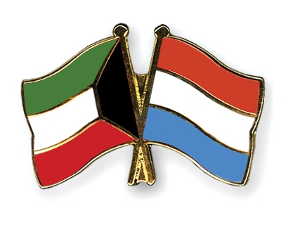 Fahnen Pins Kuwait Luxemburg