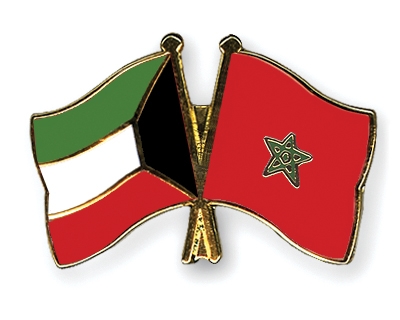 Fahnen Pins Kuwait Marokko