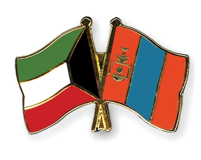Fahnen Pins Kuwait Mongolei