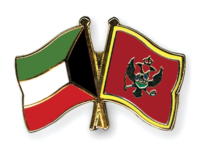 Fahnen Pins Kuwait Montenegro