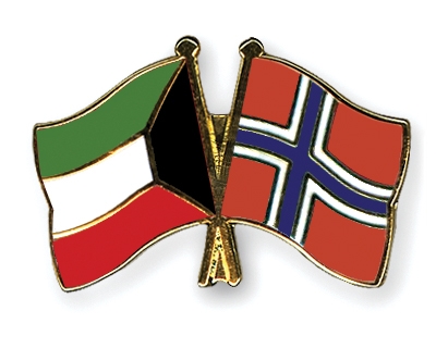 Fahnen Pins Kuwait Norwegen