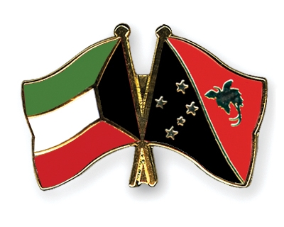 Fahnen Pins Kuwait Papua-Neuguinea