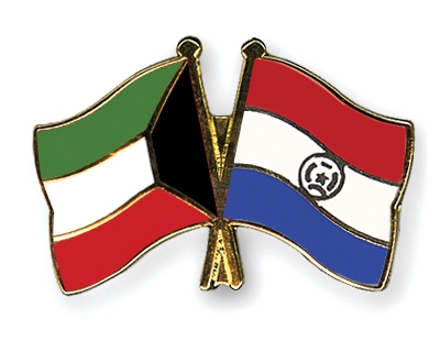 Fahnen Pins Kuwait Paraguay