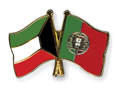 Fahnen Pins Kuwait Portugal