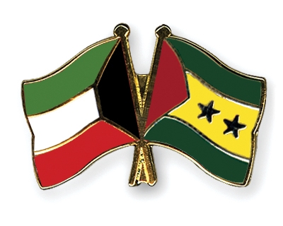 Fahnen Pins Kuwait Sao-Tome-und-Principe