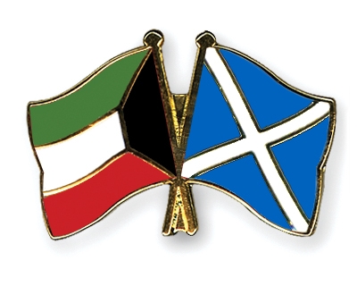 Fahnen Pins Kuwait Schottland
