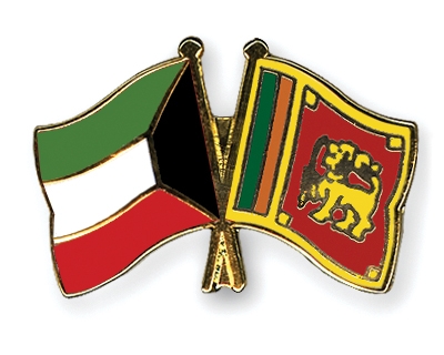 Fahnen Pins Kuwait Sri-Lanka