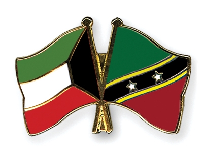 Fahnen Pins Kuwait St-Kitts-und-Nevis