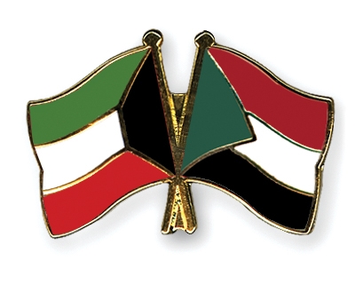 Fahnen Pins Kuwait Sudan