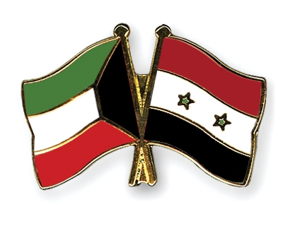 Fahnen Pins Kuwait Syrien
