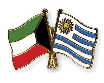 Fahnen Pins Kuwait Uruguay