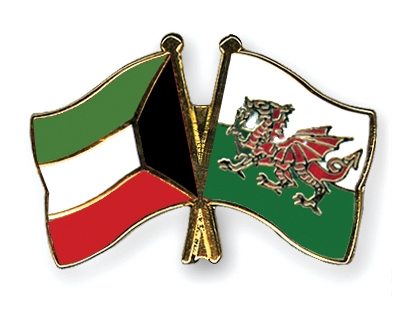 Fahnen Pins Kuwait Wales