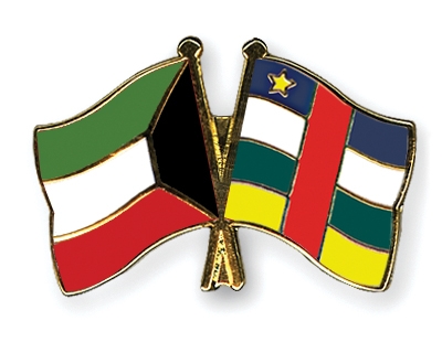 Fahnen Pins Kuwait Zentralafrikanische-Republik
