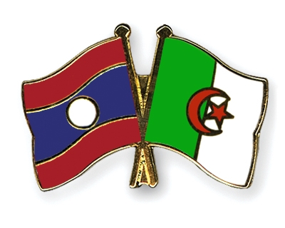 Fahnen Pins Laos Algerien