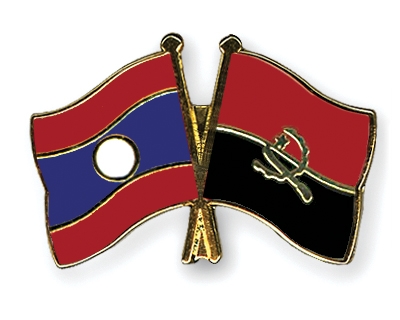 Fahnen Pins Laos Angola