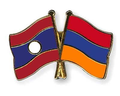 Fahnen Pins Laos Armenien