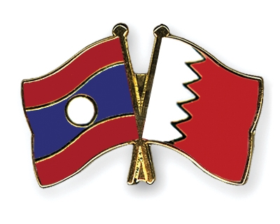 Fahnen Pins Laos Bahrain