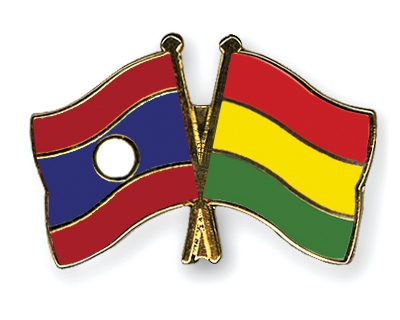 Fahnen Pins Laos Bolivien