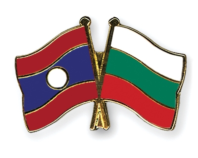 Fahnen Pins Laos Bulgarien