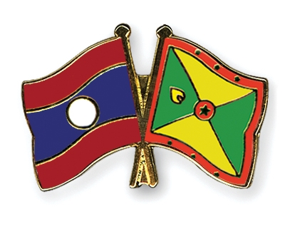 Fahnen Pins Laos Grenada