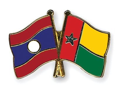 Fahnen Pins Laos Guinea-Bissau