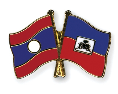 Fahnen Pins Laos Haiti