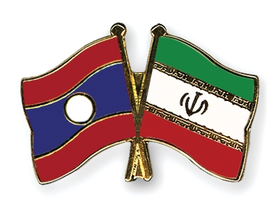 Fahnen Pins Laos Iran