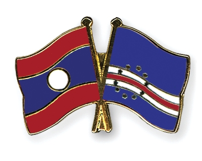 Fahnen Pins Laos Kap-Verde