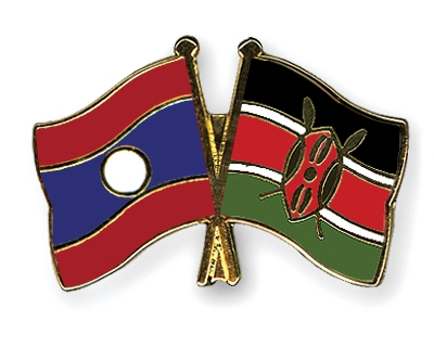 Fahnen Pins Laos Kenia