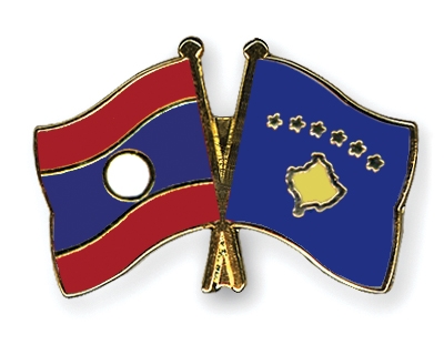 Fahnen Pins Laos Kosovo