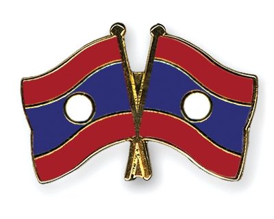 Fahnen Pins Laos Laos