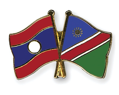 Fahnen Pins Laos Namibia