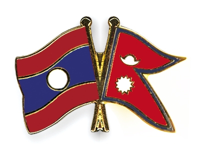 Fahnen Pins Laos Nepal