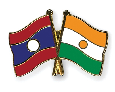 Fahnen Pins Laos Niger