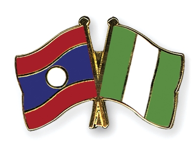 Fahnen Pins Laos Nigeria