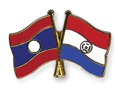 Fahnen Pins Laos Paraguay