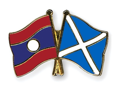 Fahnen Pins Laos Schottland