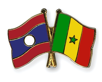 Fahnen Pins Laos Senegal