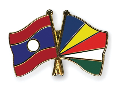 Fahnen Pins Laos Seychellen