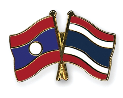 Fahnen Pins Laos Thailand