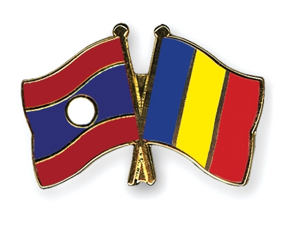 Fahnen Pins Laos Tschad