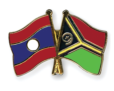 Fahnen Pins Laos Vanuatu