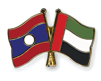 Fahnen Pins Laos Ver-Arab-Emirate