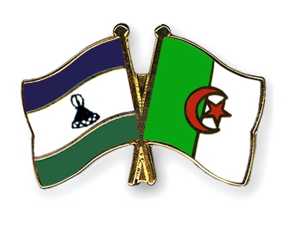 Fahnen Pins Lesotho Algerien