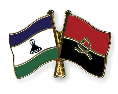 Fahnen Pins Lesotho Angola