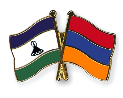 Fahnen Pins Lesotho Armenien